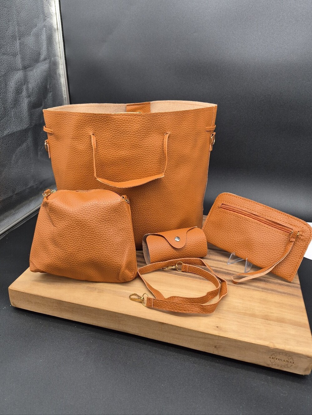 Women's 5-Piece Large Tote & Carryall Set with Removable Strap, New